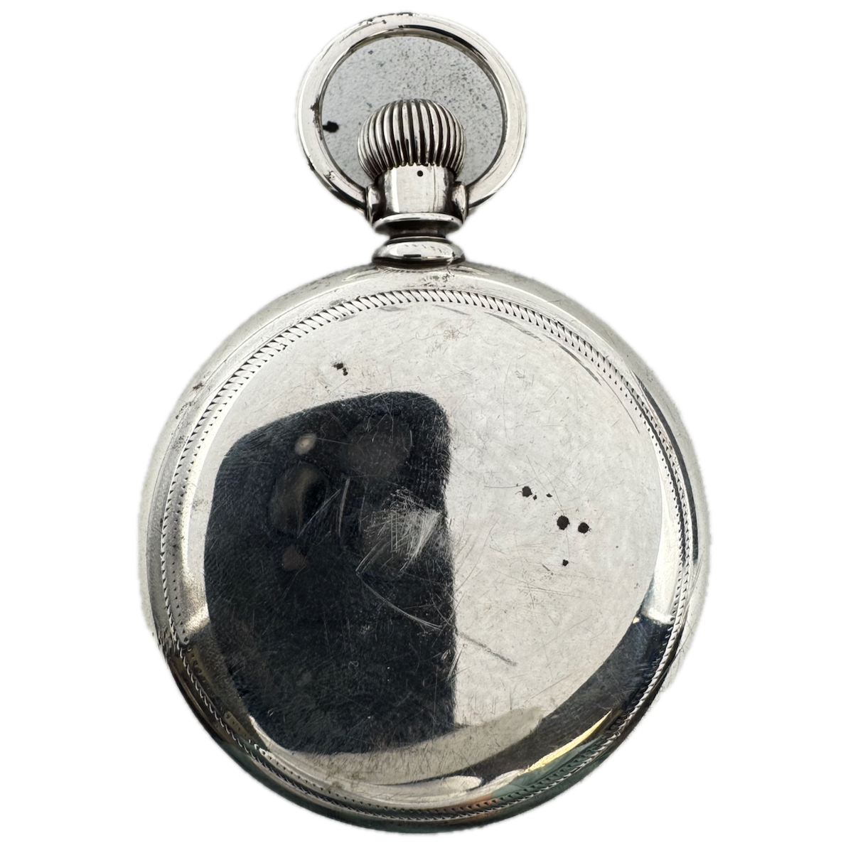 Antique 18 Size A.W.C. Co Inside Thread Pocket Watch Case Coin Silver Rare USA