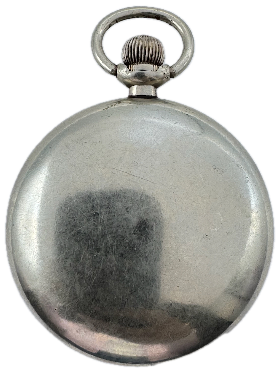 Antique 18 Size Crescent Swingout Open Face Pocket Watch Case NickelUSA