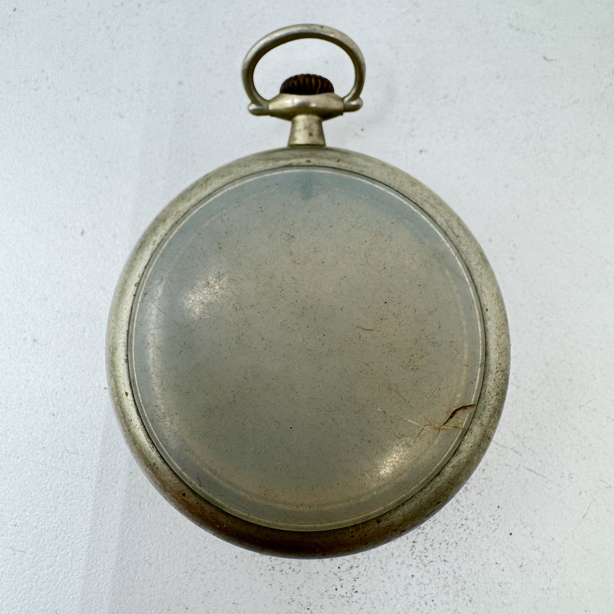Antique 18 Size Keystone Open Face Pocket Watch Case Nickeloidfor Repair