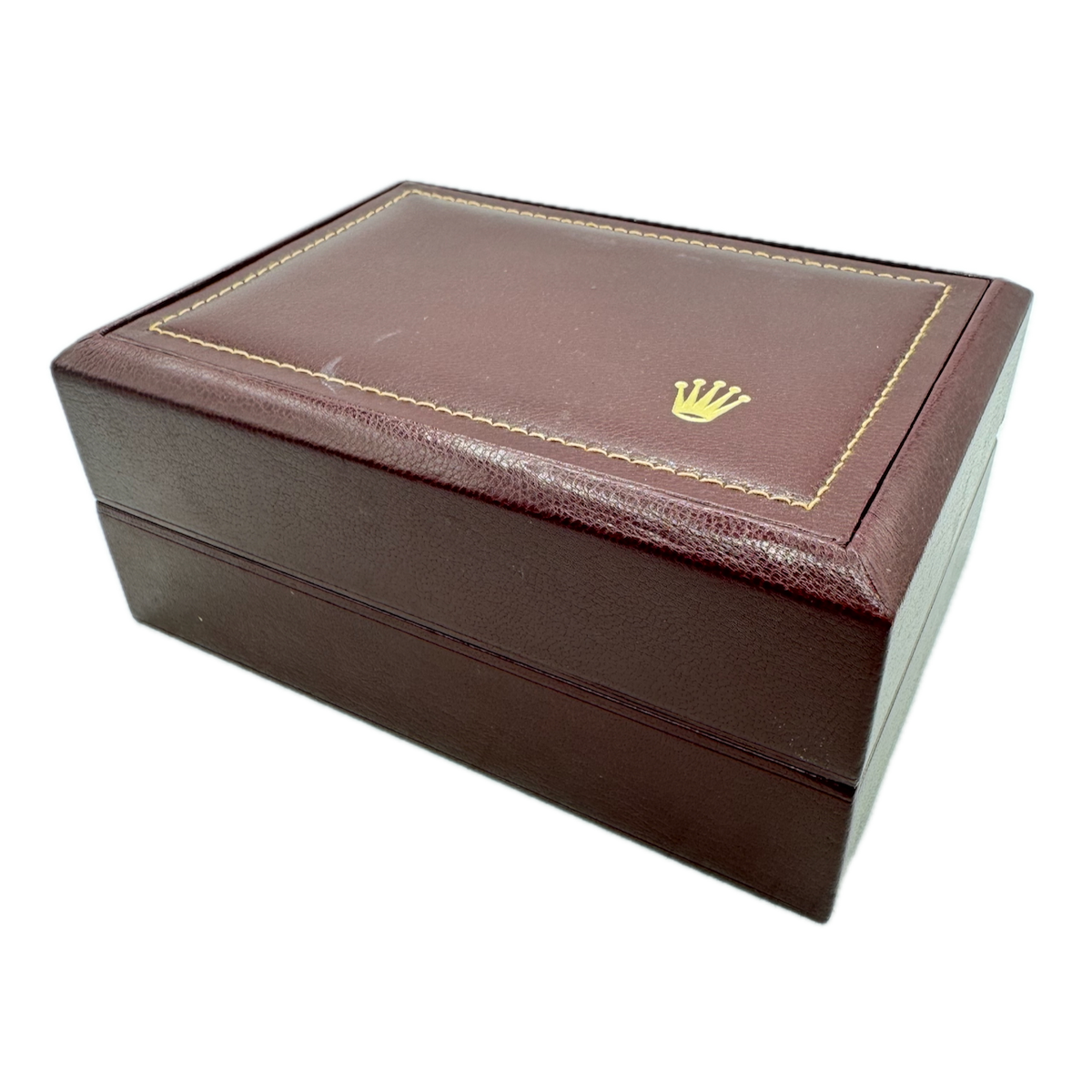 Vintage 7.5in Rolex 53.00.01 Men's Wristwatch Box Swiss Wood&Leather w/OuterBox