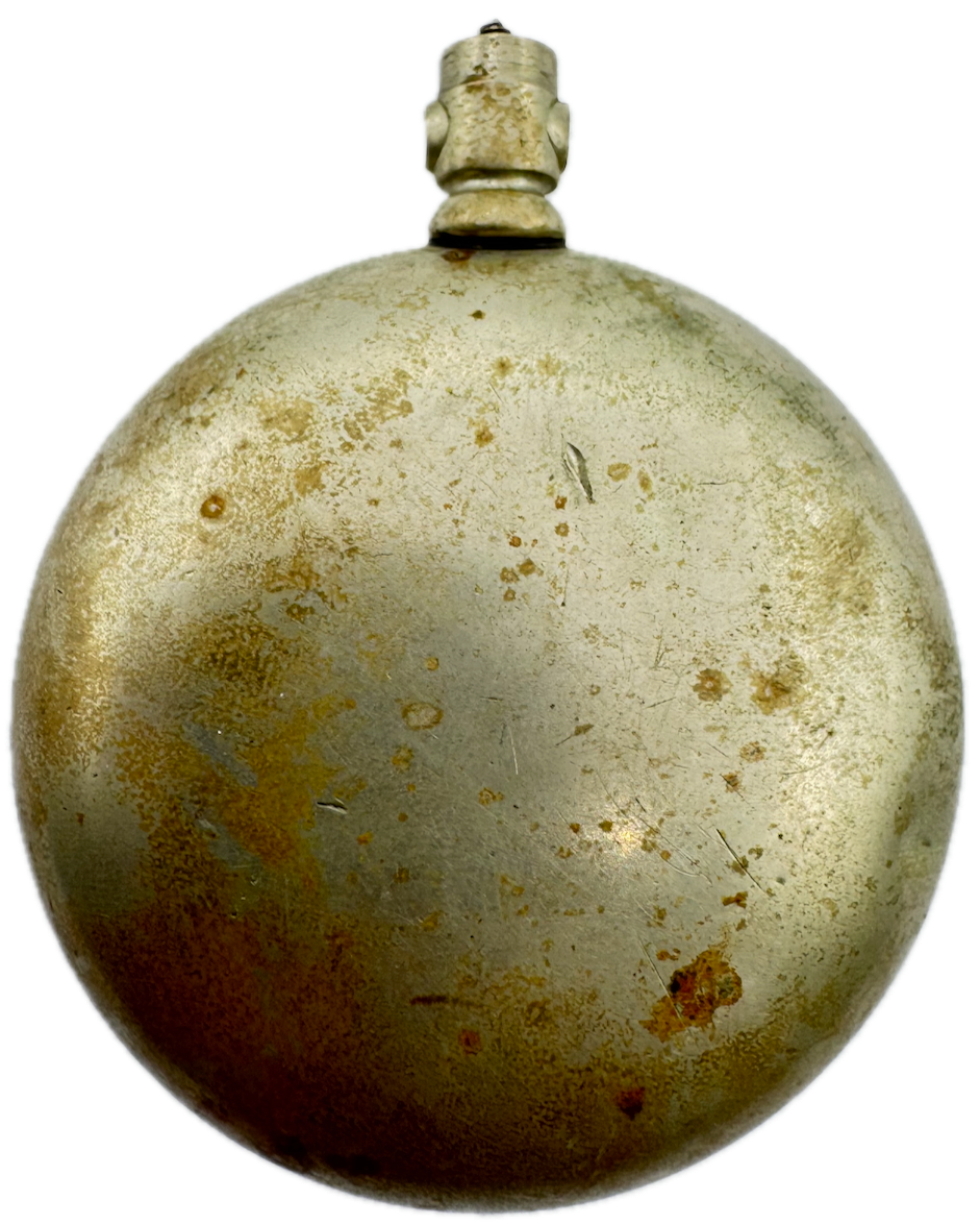 Antique 18 Size Crescent Open Face Pocket Watch Case Nickel AlloyCoin Edge USA