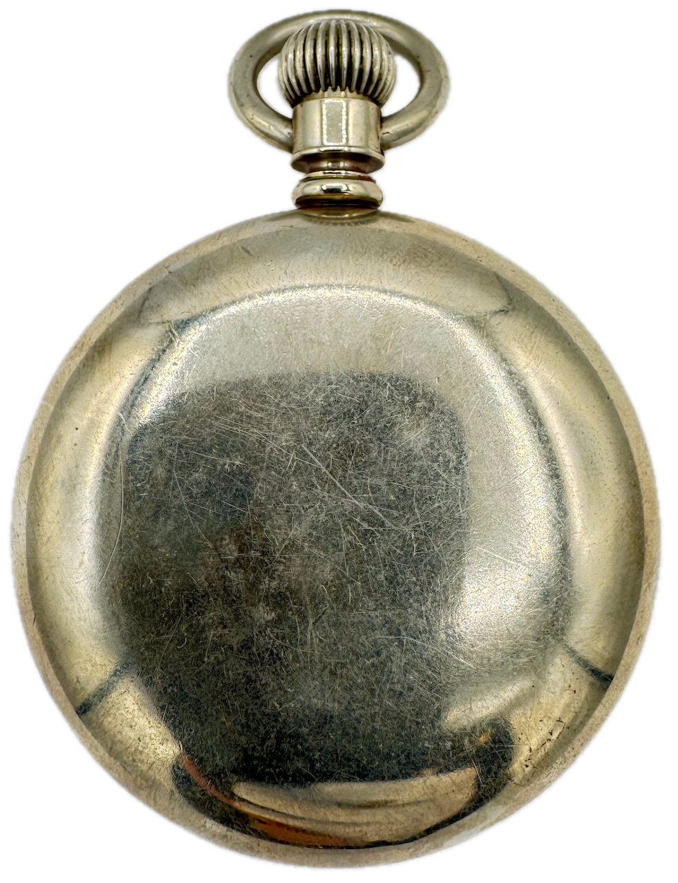 Antique 18 Size Dueber Swingout Open Face Pocket Watch Case Silverine USA
