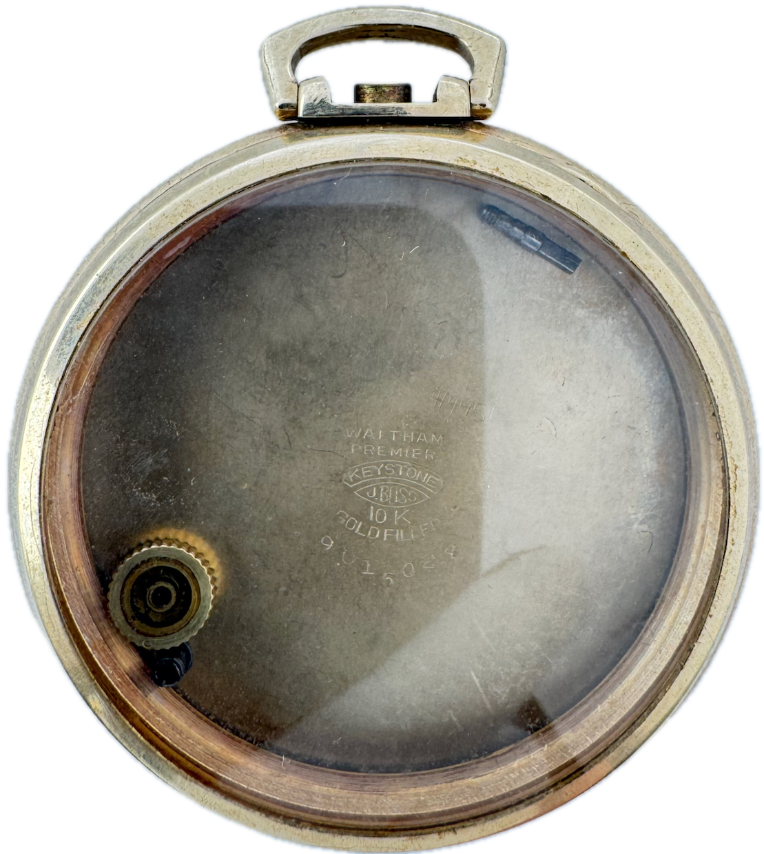 Antique 12 Size Keystone Waltham Open Face Pocket Watch Case 10k Gold Filled