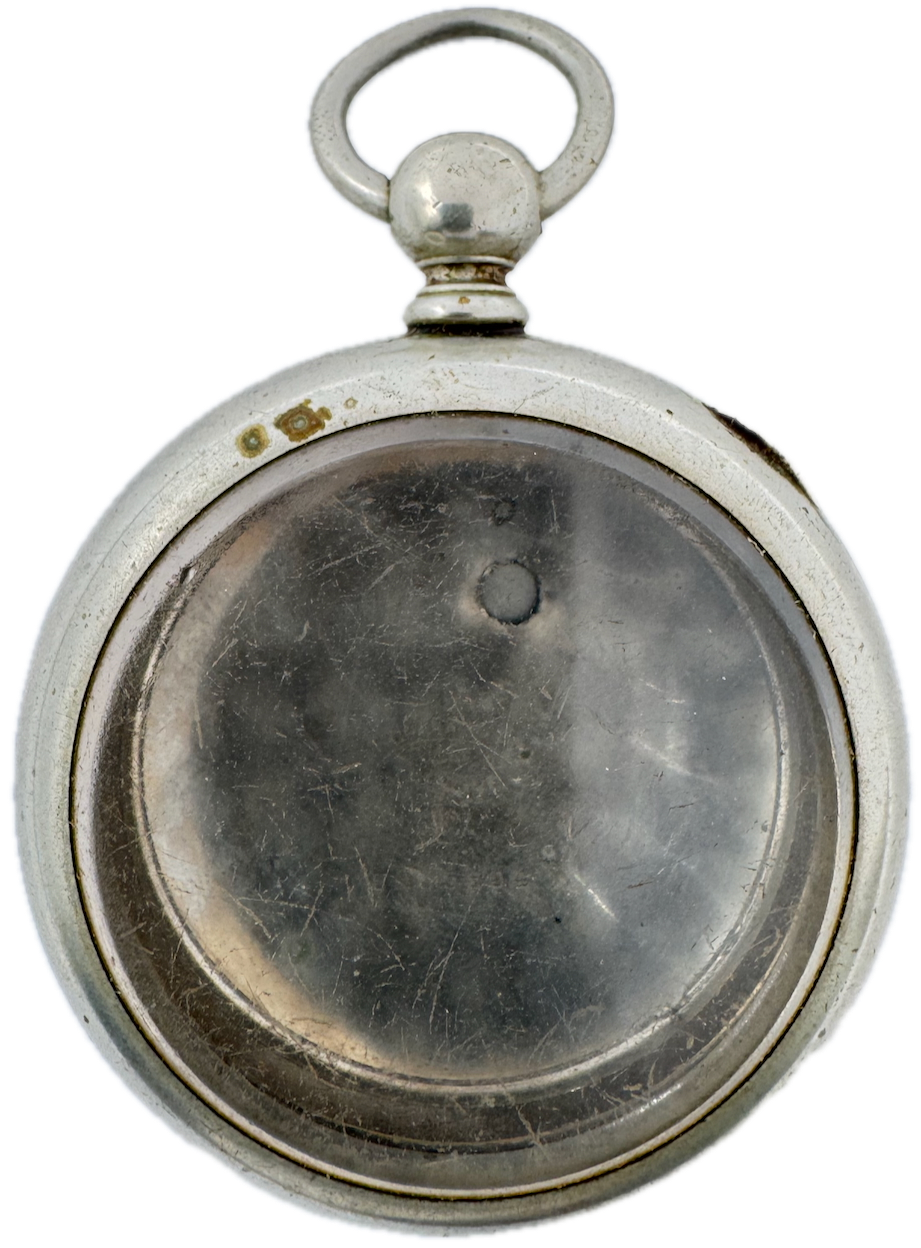 Antique 18s Keystone for Key Wind Open Face Pocket Watch Case for Key Silveroid