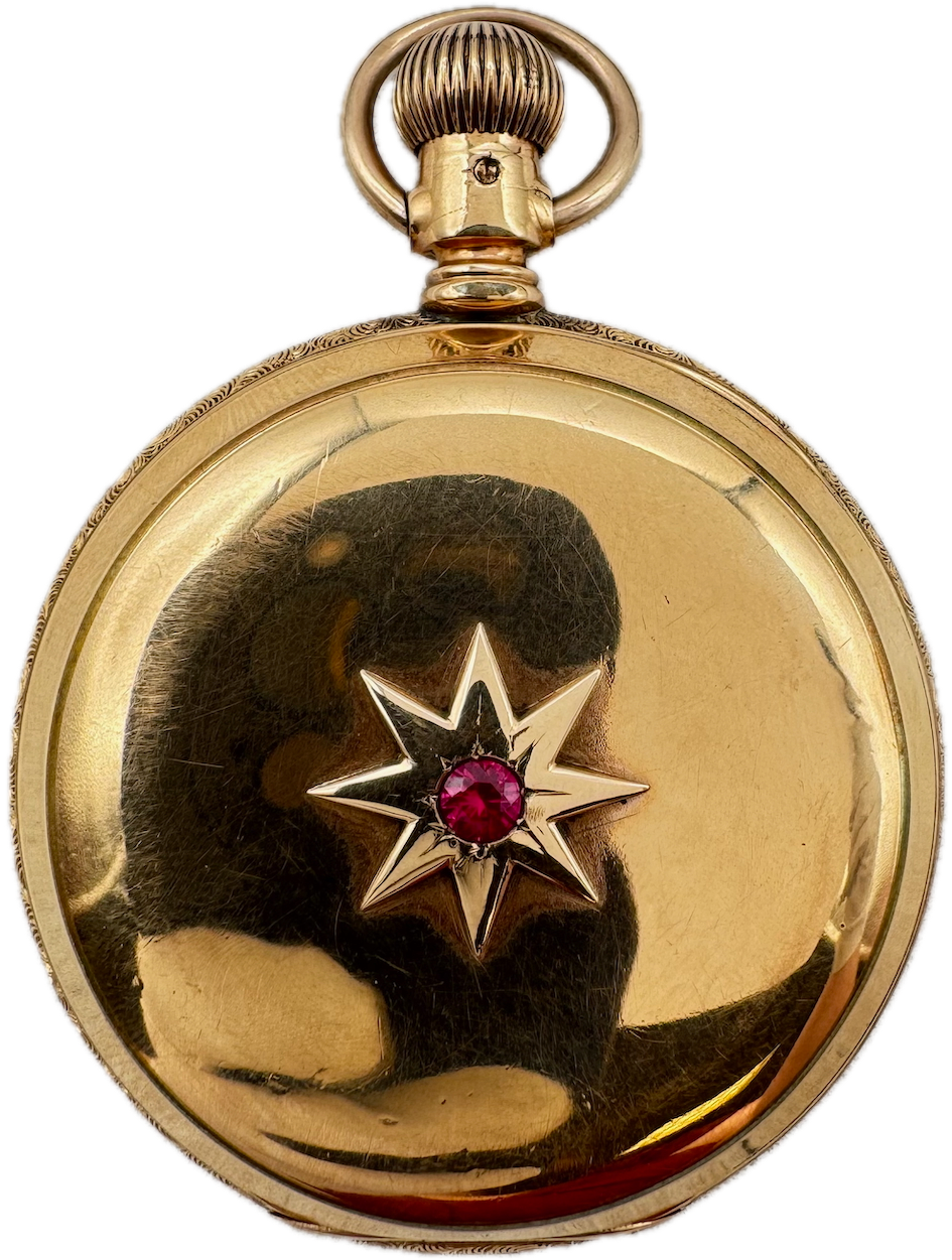 Antique 16s Philadelphia Ruby Star & Farmhouse Hunter Pocket Watch Case 20 Year