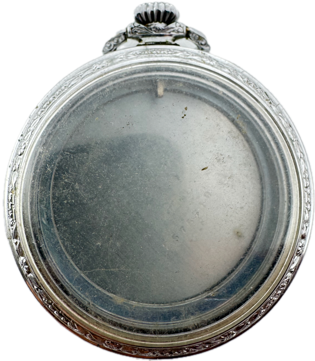 Antique 6s Defiance Open Face Pocket Watch Case for Mechanical Pinstriped USA