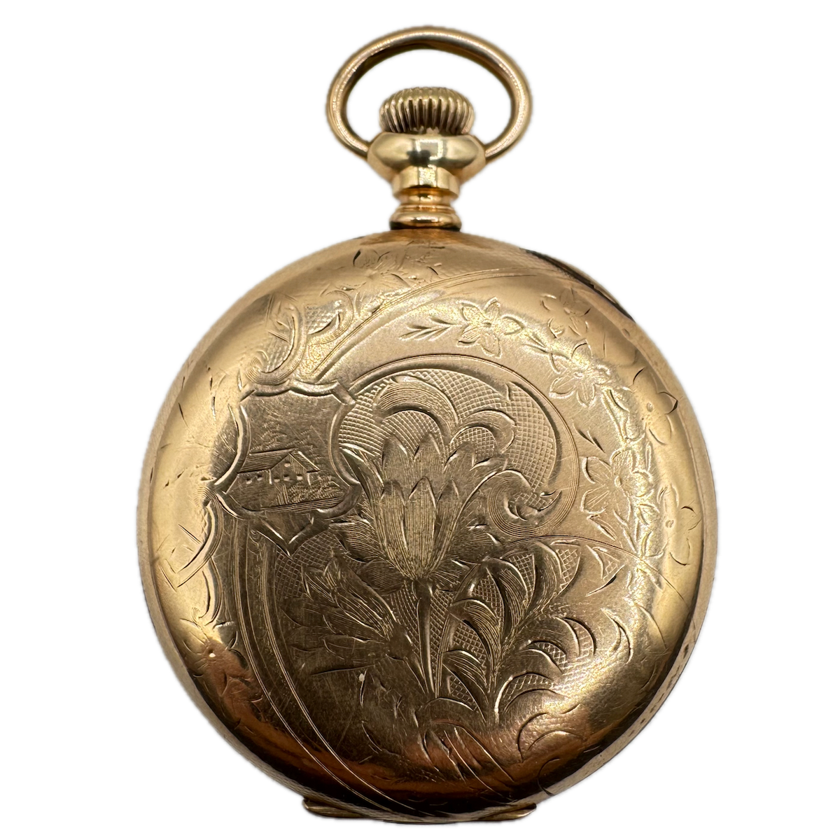 Antique 18 Size Fahys Montauk Hunter Pocket Watch Case 20 Year GF Farmhouse USA