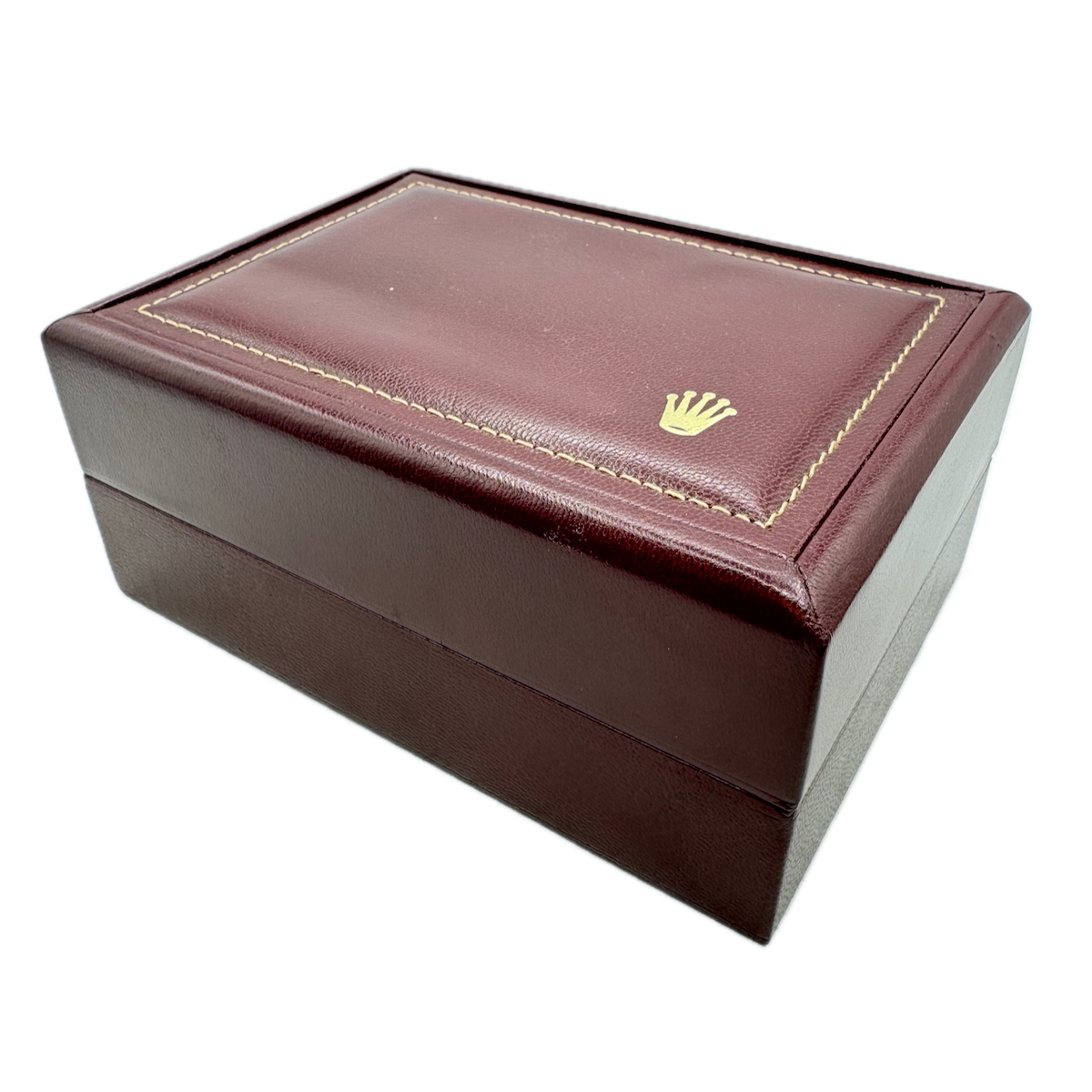 Vintage 7.5in Rolex 53.00.01 Chronometer Men's Wristwatch Box Swiss Wood&Leather