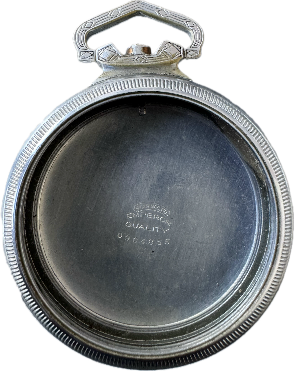 Antique 18 Size Emperor Pocket Watch Case Chrome Plated Mismatched USA