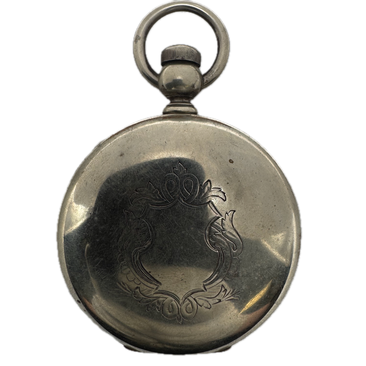 Antique 18 Size Keystone Hunter Pocket Watch Case for Pendant Wind Silveroid