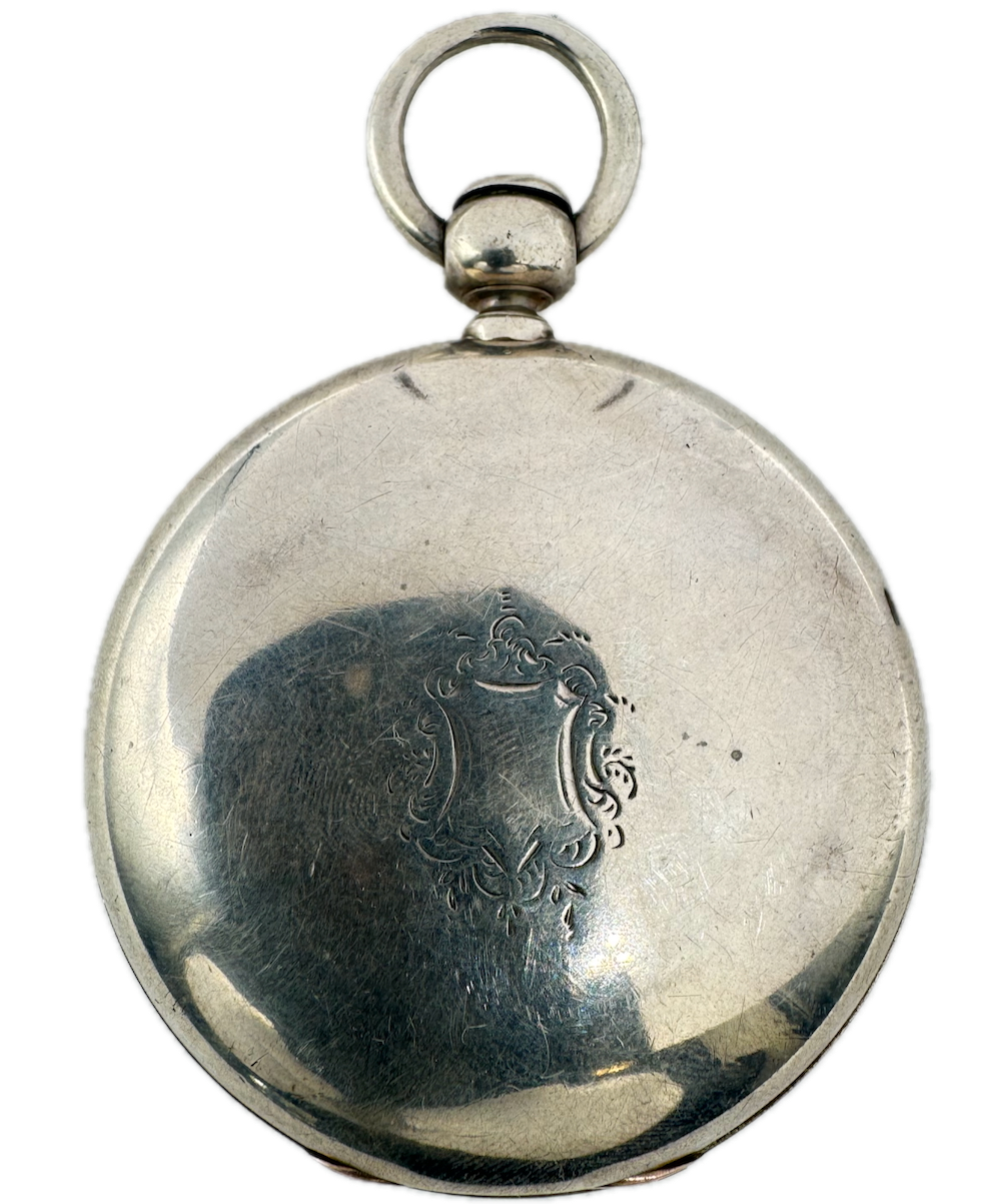 Antique 18 Size BWCF 4 Ounce Hunter Pocket Watch Case for Key Wind Coin Silver
