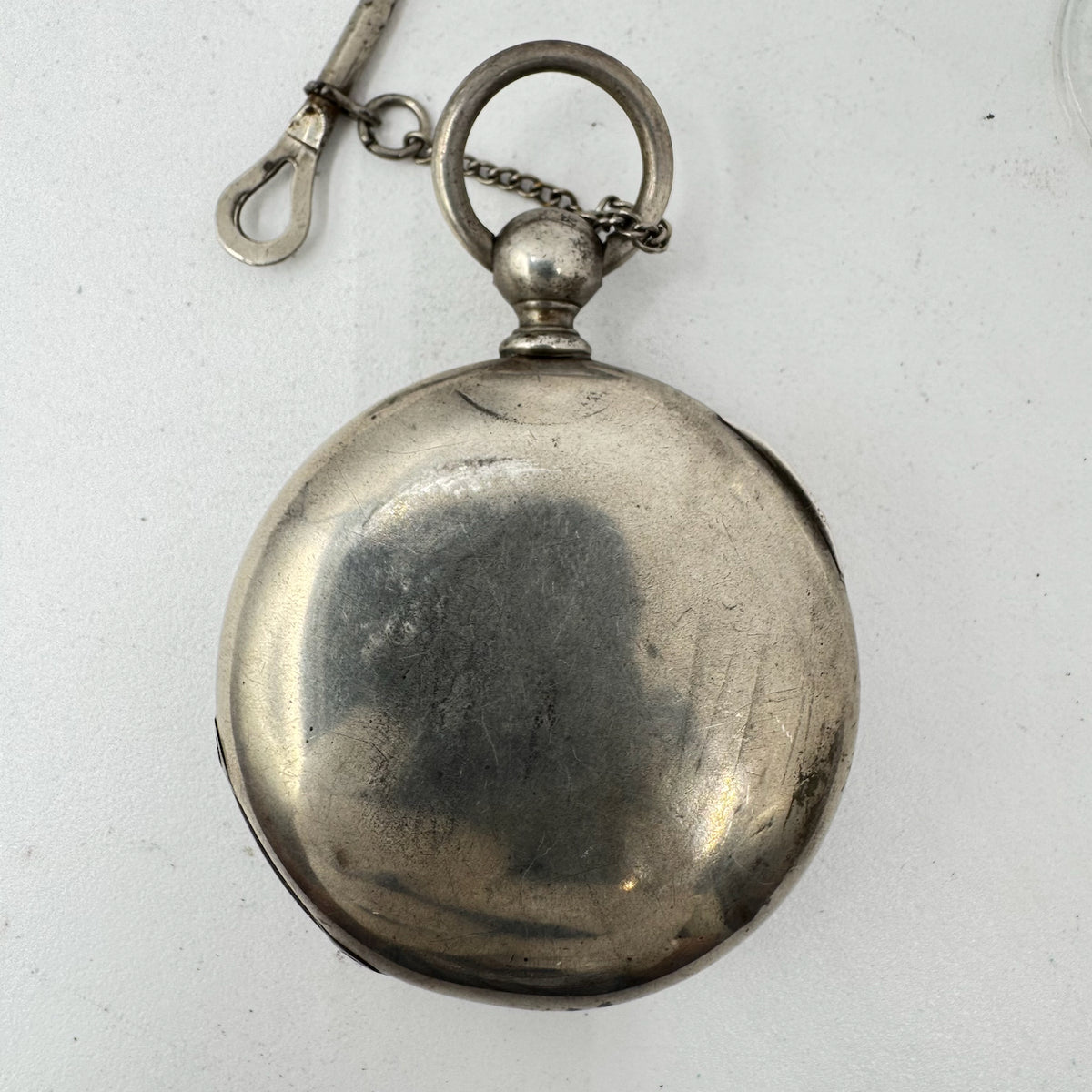 Antique 18s Fahys Open Face Pocket Watch Case for Key Wind Coin Silver USA