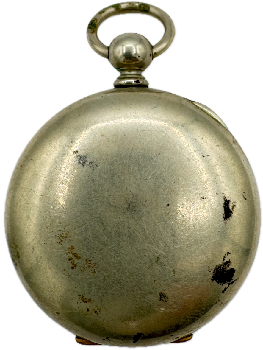 Antique 18s Keystone Open Face Pocket Watch Case for for Key Wind Silveroid USA