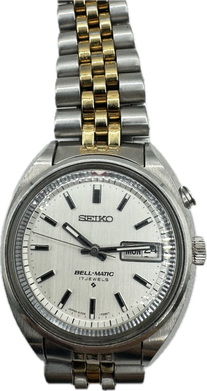 Vintage Seiko 4006-7001 Bell-Matic Men's Automatic Alarm