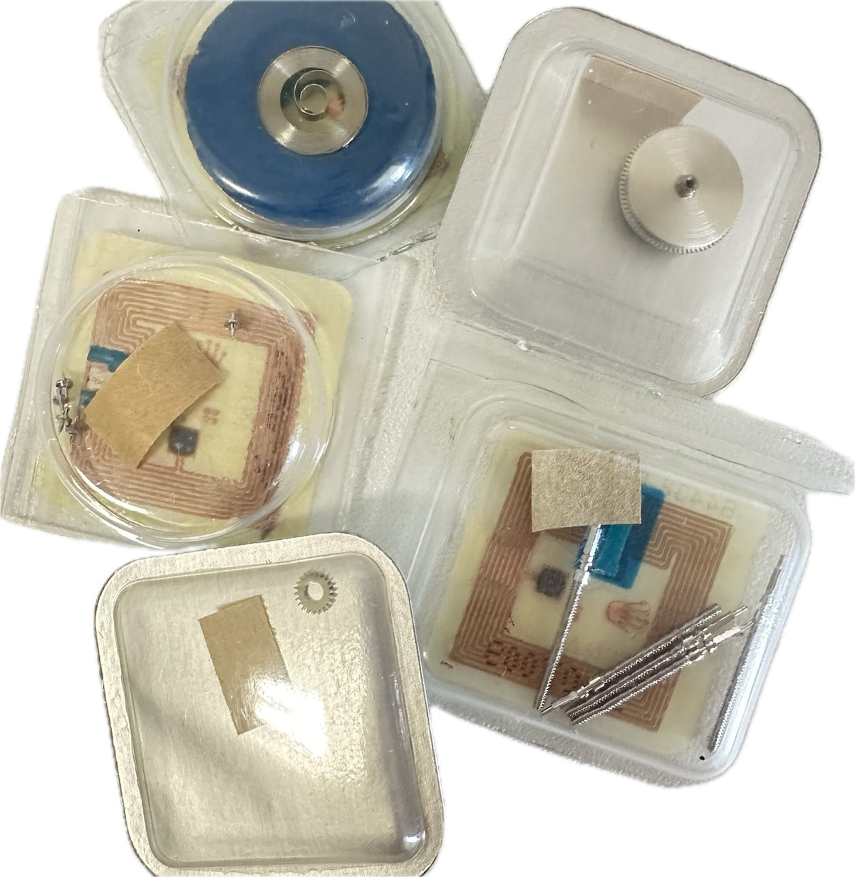 New Sealed Rolex Caliber 2030 Watch Parts (Stem, Mainspring, Axle, Pinion, +)