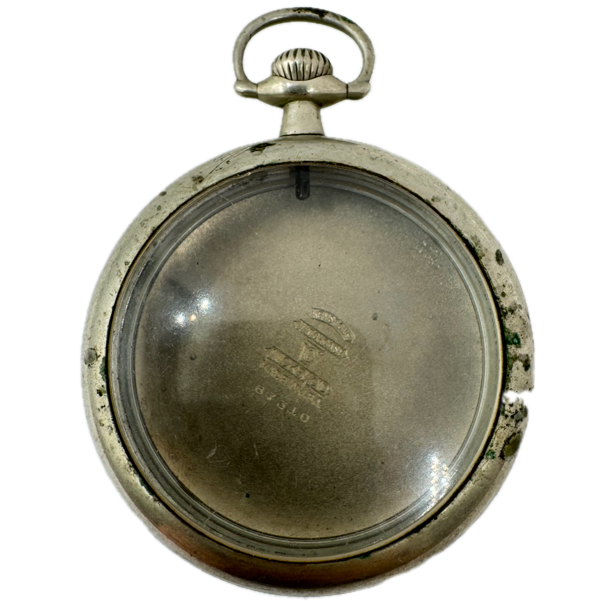 Antique 18 Size Keystone Open Face Pocket Watch Case NickeloidSmooth USA