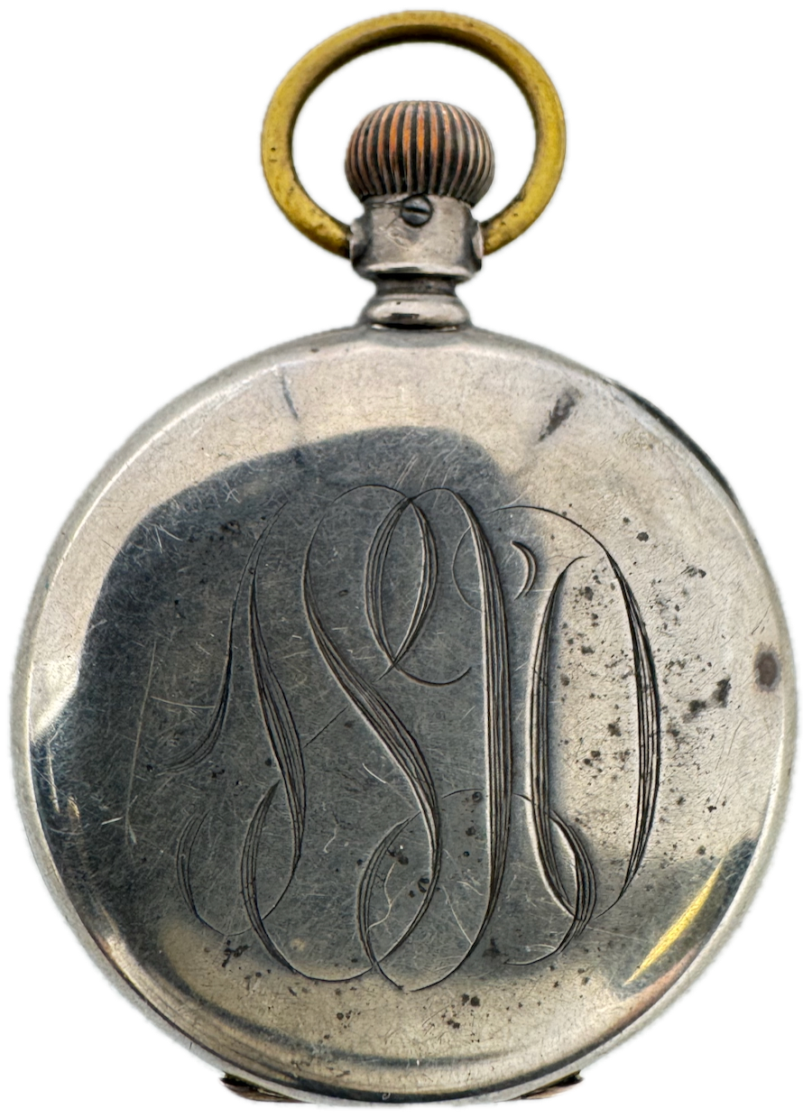Antique 6 Size Blauer Hunter Pocket Watch Case for Mechanical Coin Silver USA