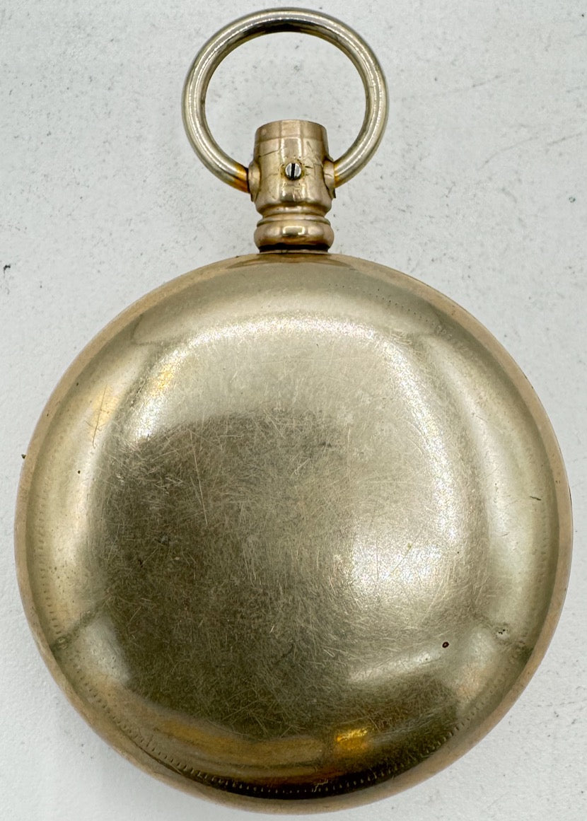 Antique 18s Philadelphia Crown Open Face Pocket Watch Case Silverode USA