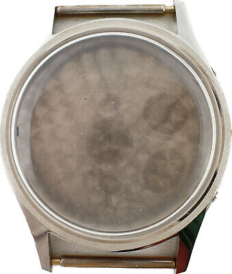 Vintage Stila S.A. Triple Date Wristwatch Case for 28.5mm Stainless Steel NOS