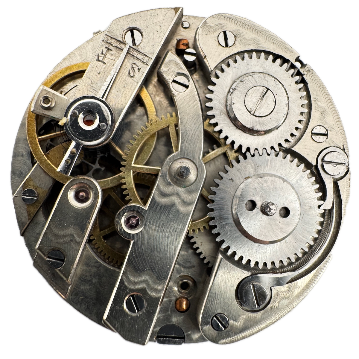 Antique 29mm Unbranded Roman Cylinder Escapement Pocket Watch Movement Swiss