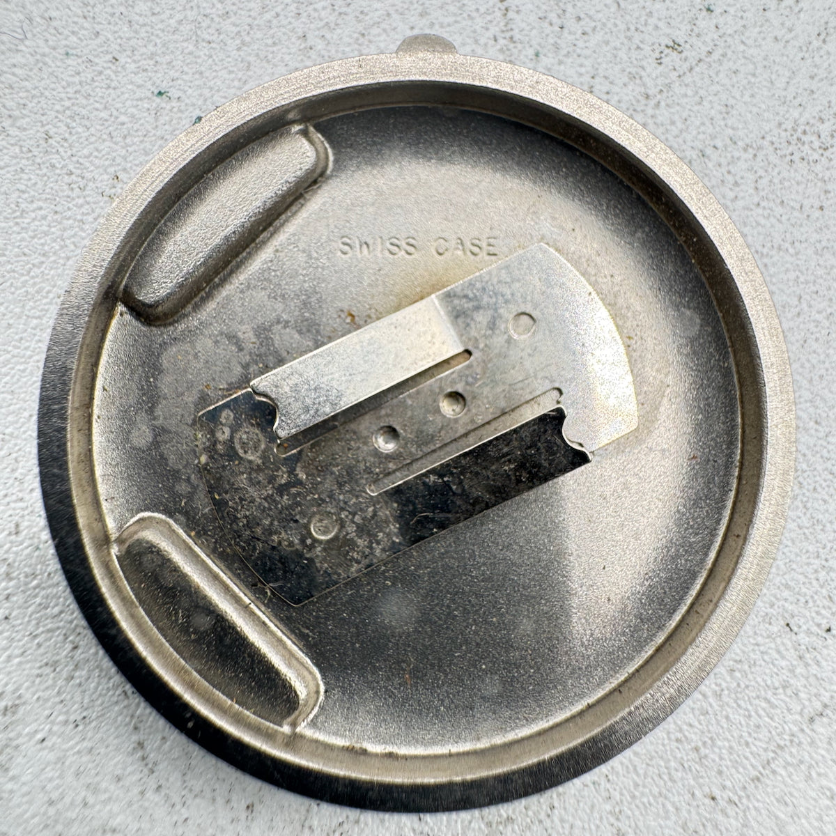 Vintage Pulsar Case Back Ladies Wristwatch Case Stainless Steel 7 Swiss Made