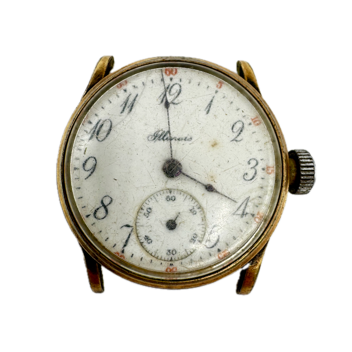 Vintage O Size Illinois Men's Mechanical Wristwatch Grade 33 Gold Tone