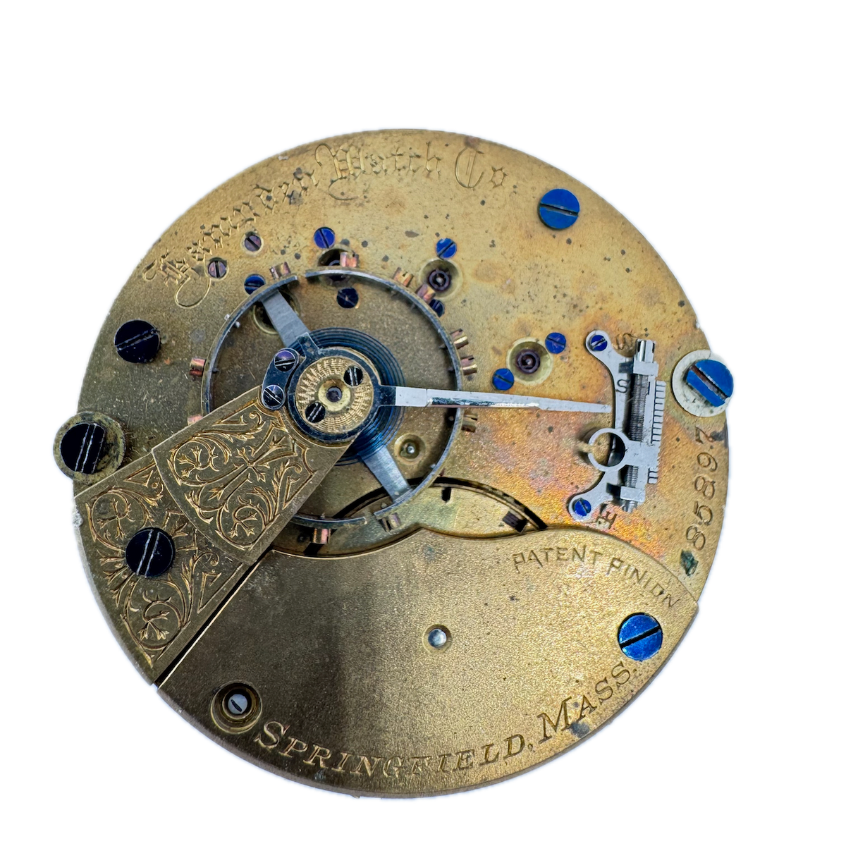 Antique 18s 1887 Hampden 15 Jewel Mechanical Hunter Pocket Watch Movement USA