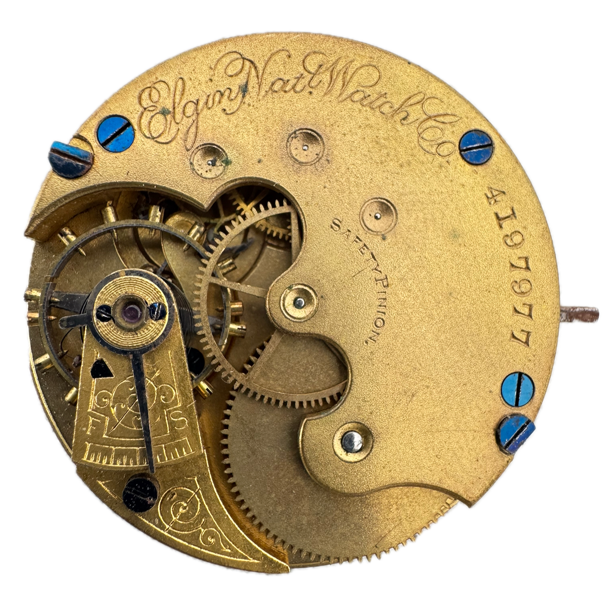 Antique 6s 1891 Elgin 1 7 Jewel Mechanical Hunter Pocket Watch Movement 95 USA