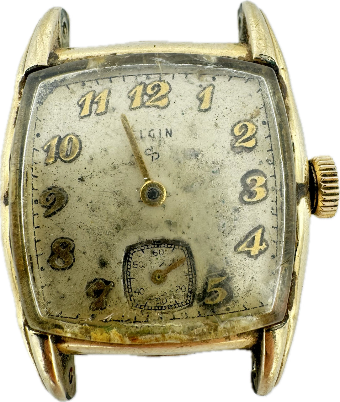 Vintage Elgin Art Deco Men's Mechanical Wristwatch 683 10k Rolled Gold Plated