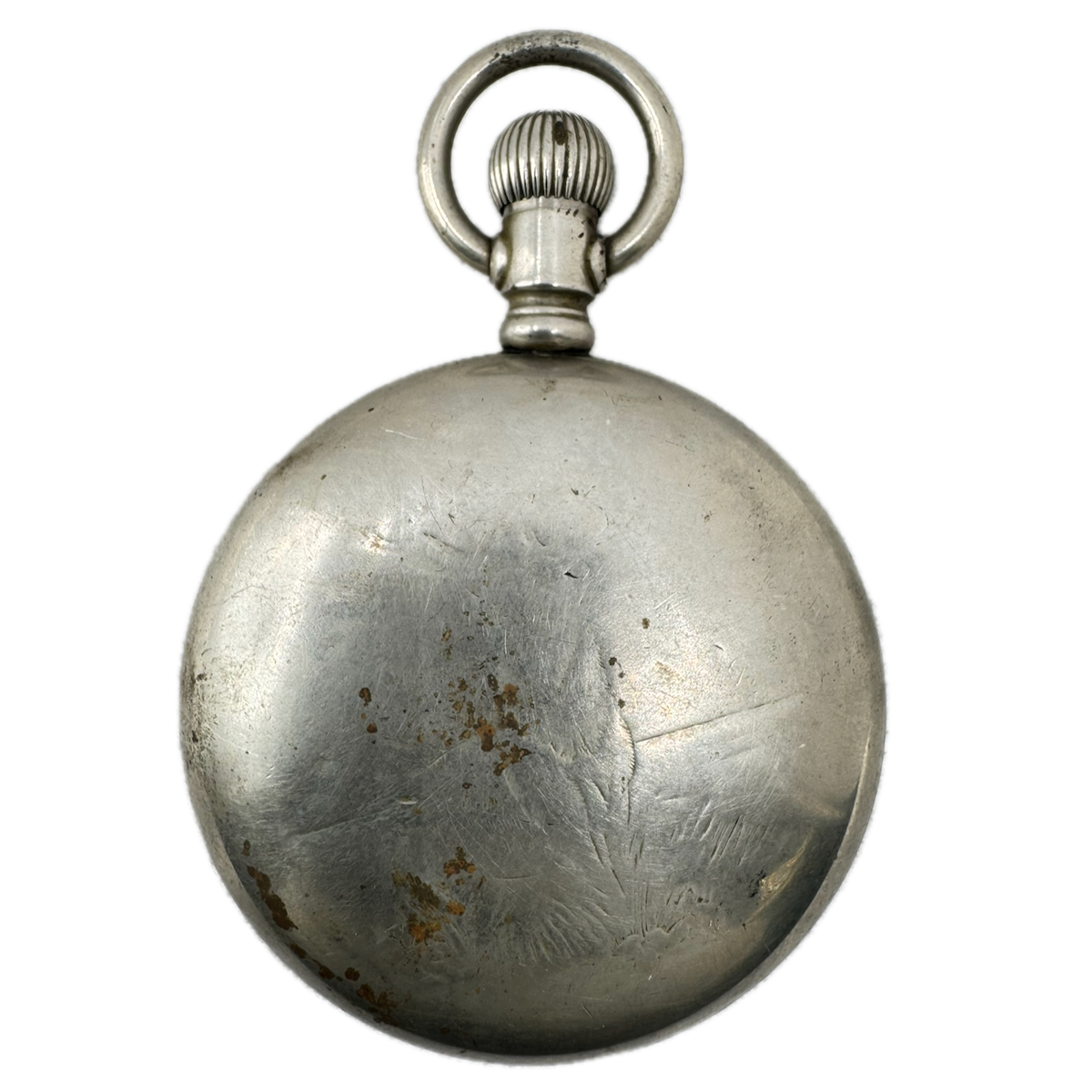 Antique 18s Philadelphia Buck Engraving Pocket Watch Case Silverode Screw Down