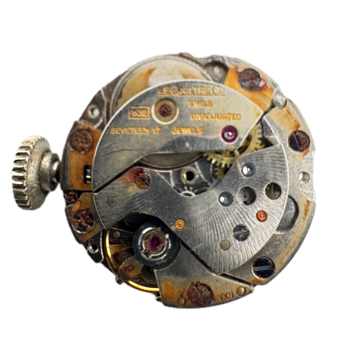 Vintage LeCoultre 17 Jewel Mechanical Ladies Wristwatch Movement 832 Rusted