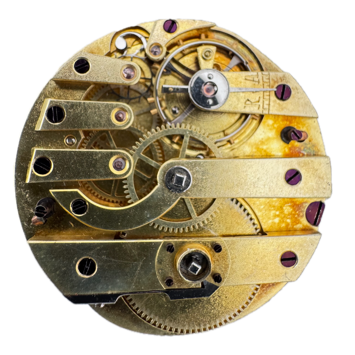 Antique 0s Unsigned Swiss Lever Escapement Key Wind Pocket Watch Movement