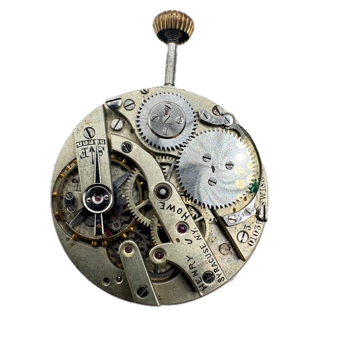 Antique 29mm Henry Howe Mechanical Pocket Watch Movement Vacheron & Constantin