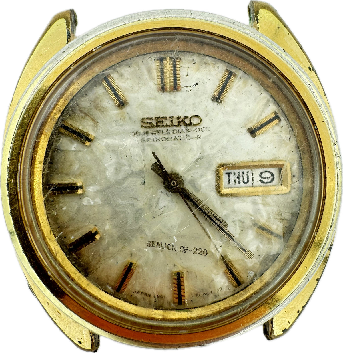 Vintage 38mm Seiko Sealion CP-220 30 Jewel Men's Automatic Wristwatch Japan