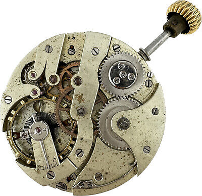 Antique 43.3mm Tissot Locle 17 Jewel Hunter PocketWatchMovement High Grade Swiss