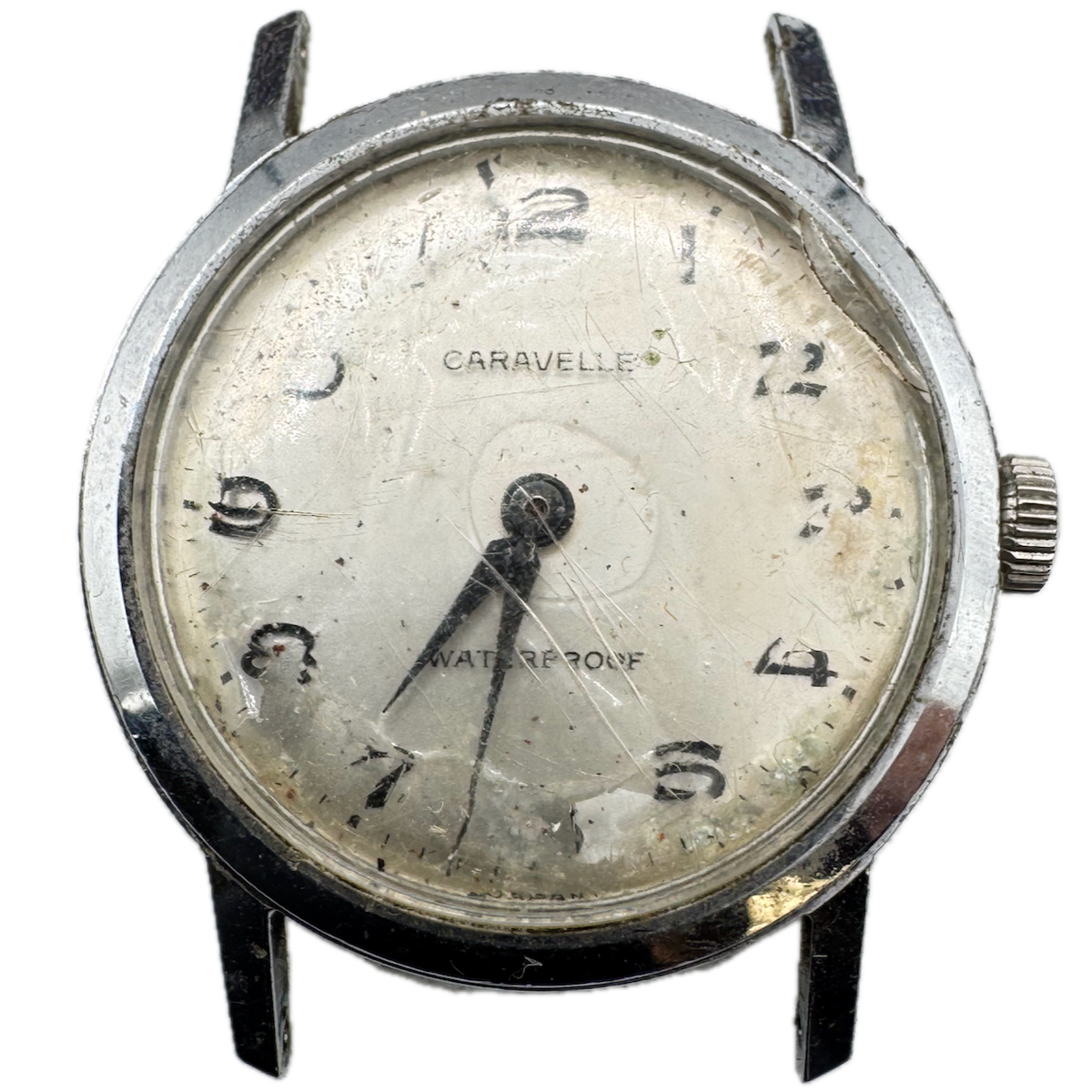 Vintage 1963 Caravelle Men's Mechanical Wristwatch 11 DO Japan Steel & Chrome
