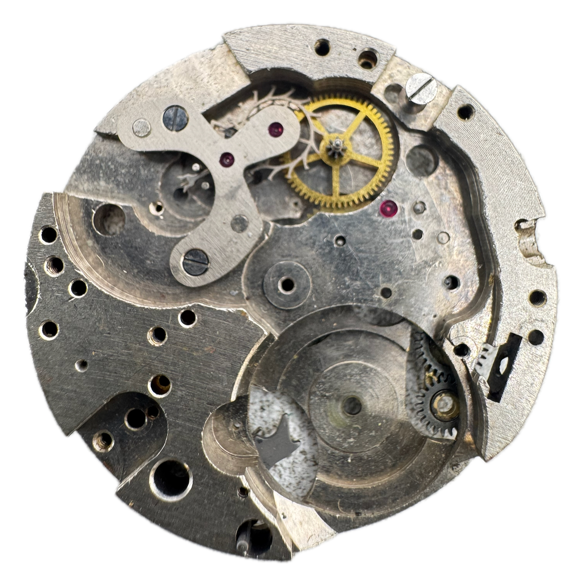 Vintage 28mm Unbranded Chronograph Wristwatch Movement Venus 170 Swiss fParts