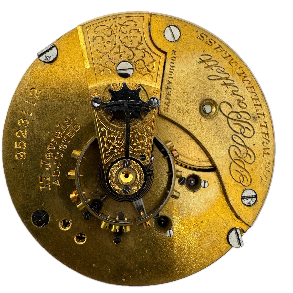 Antique 18s 1900 Waltham 17 Jewel Mechanical Pocket Watch Movement 85 USA