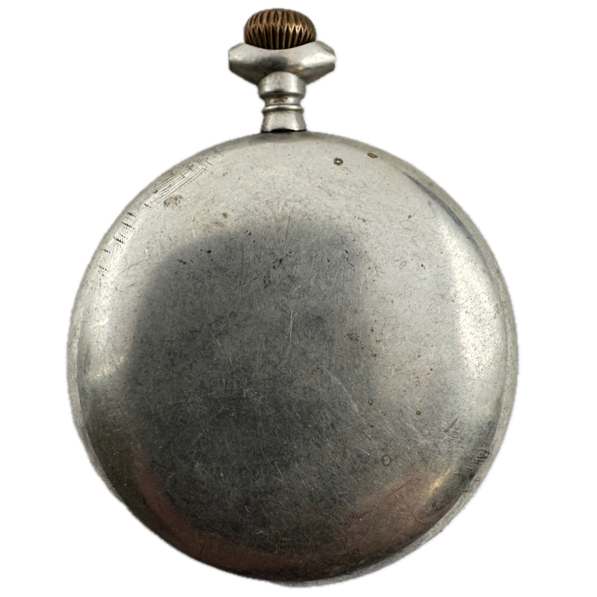 Antique 18 Size Philadelphia Crown Open Face Pocket Watch Case Silverode USA