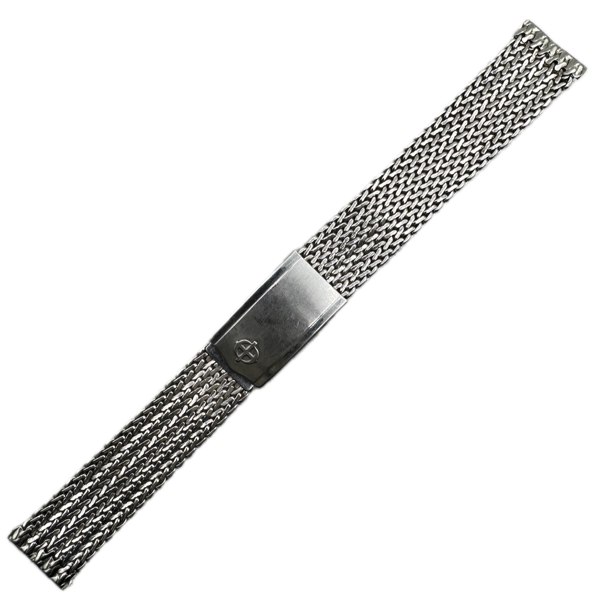 Vintage 18mm Zodiac Men's Wristwatch Band Stainless Steel Mesh Link USA