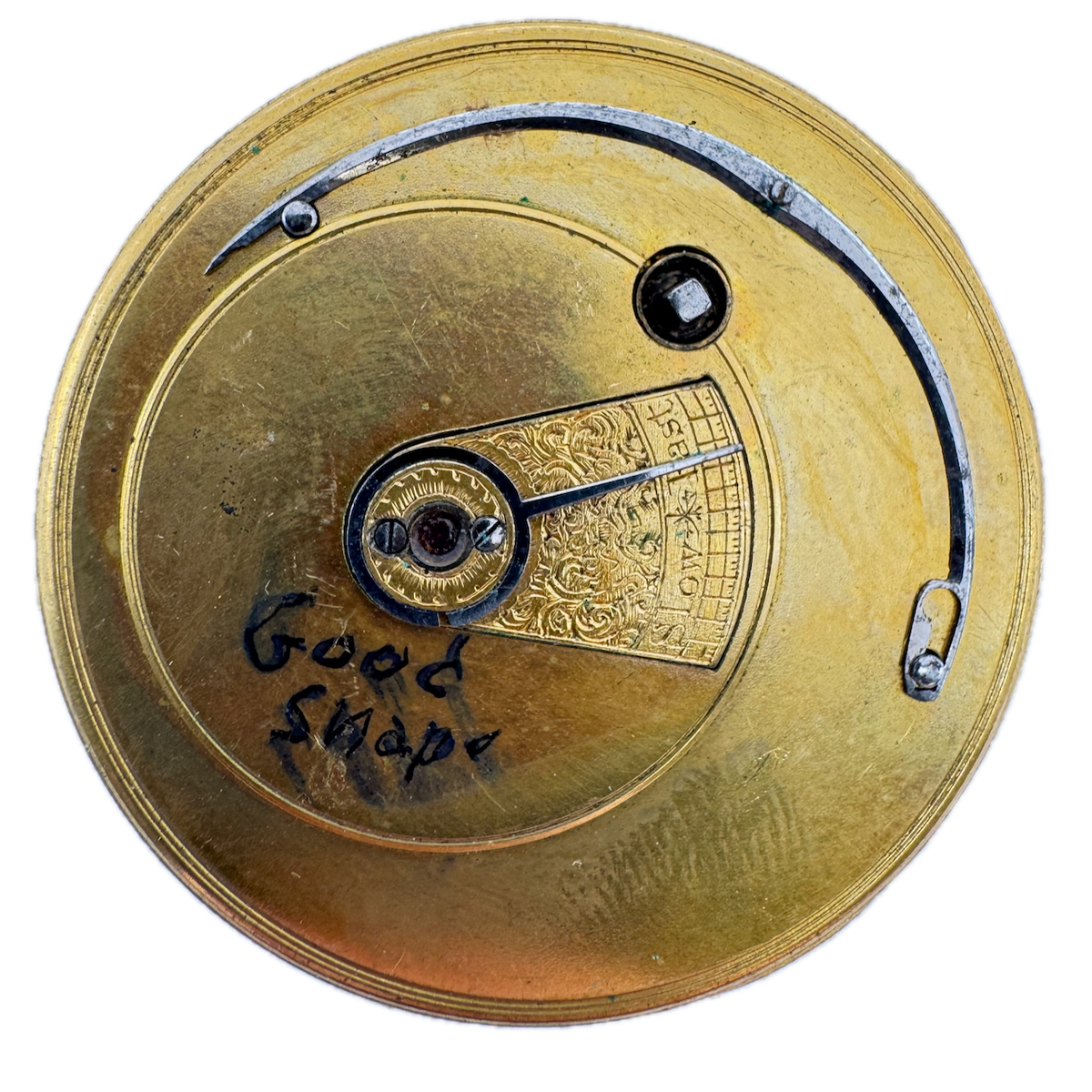 Antique 44.5mm F.B. Adams & Sons Key Fusee Pocket Watch Movement Great Britain