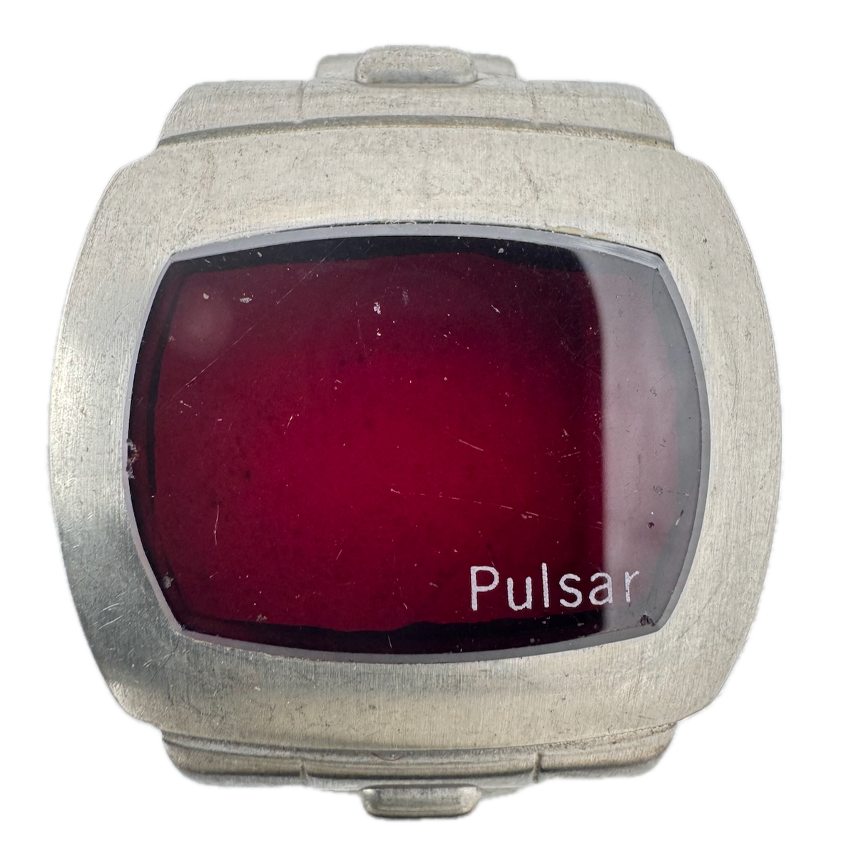 Vintage Pulsar Classic Bezel Men's Wristwatch Case Stainless Steel Swiss Made