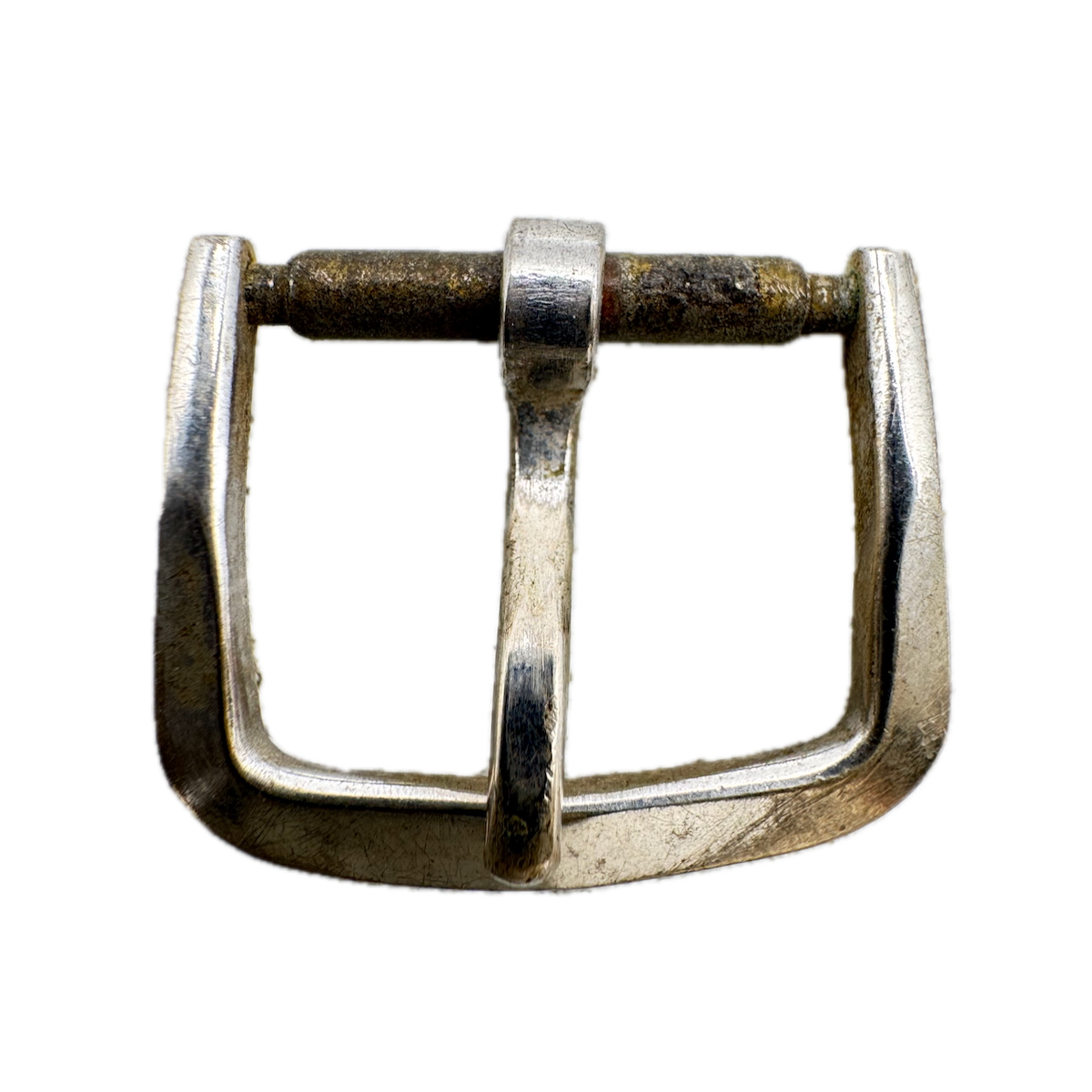 Vintage 13.5mm Omega Men's Wristwatch Band Buckle White Gold Filled Swiss Made