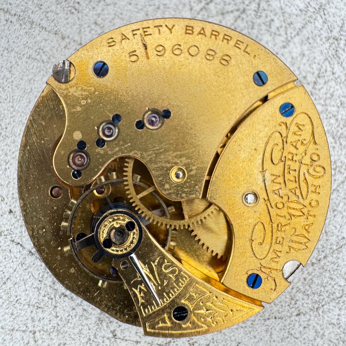 Antique 6s 1892 Waltham 11 Jewel Mechanical Hunter Pocket Watch Movement L USA