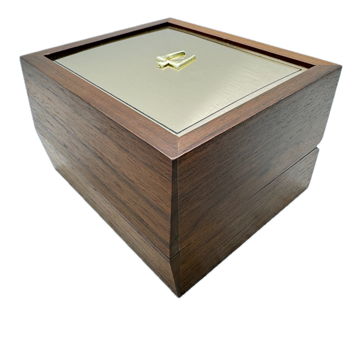 Vintage Accutron Date and Day Men's Wristwatch Box USA Wood & Velvet Lined