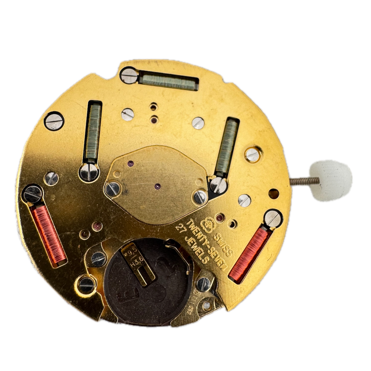 Vintage 30.5mm Unbranded 27j Quartz Men's Wristwatch Movement ETA 251.262 Swiss