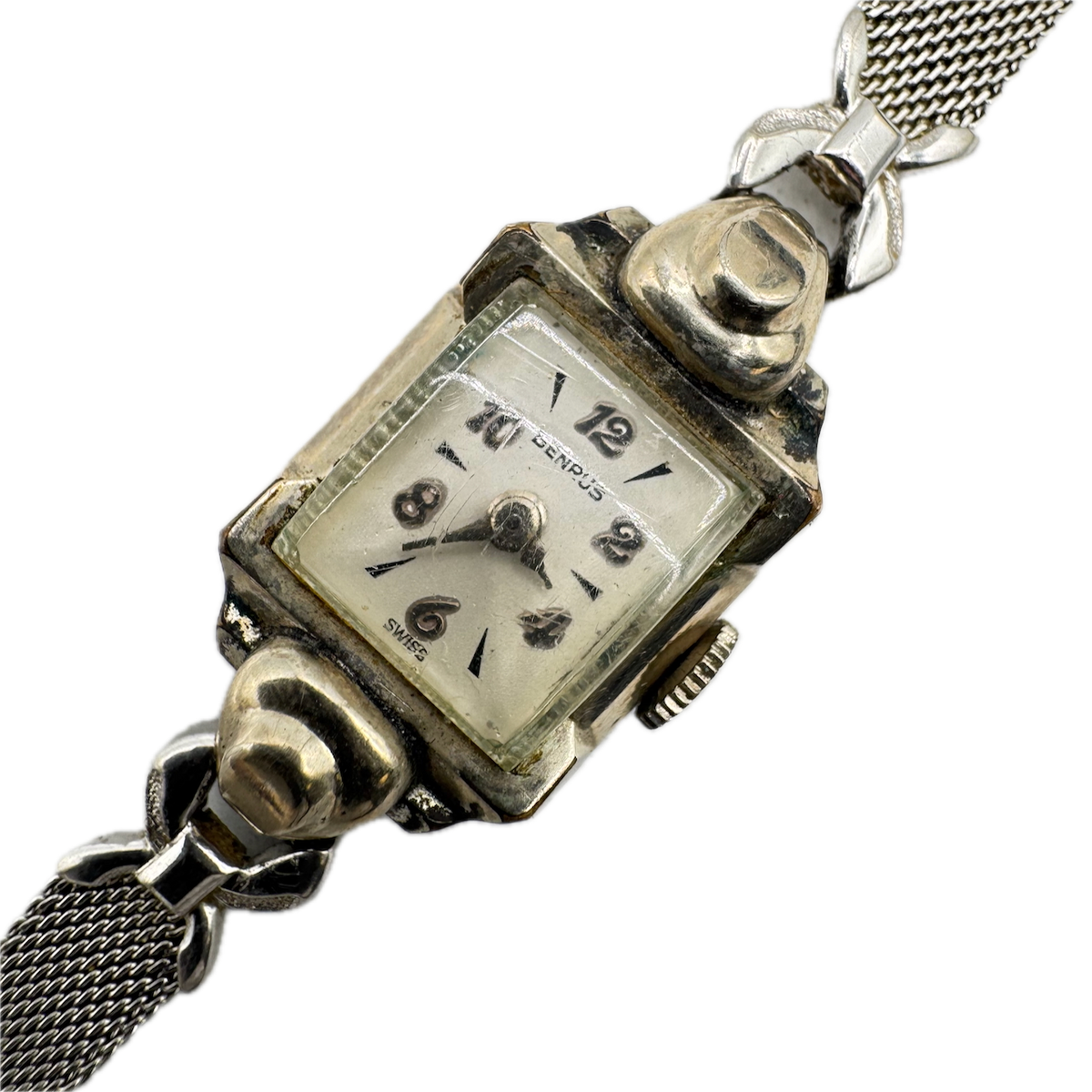 Vintage Benrus Deco Ladies Mechanical Wristwatch CA 4 Swiss Steel & 10k WRGP