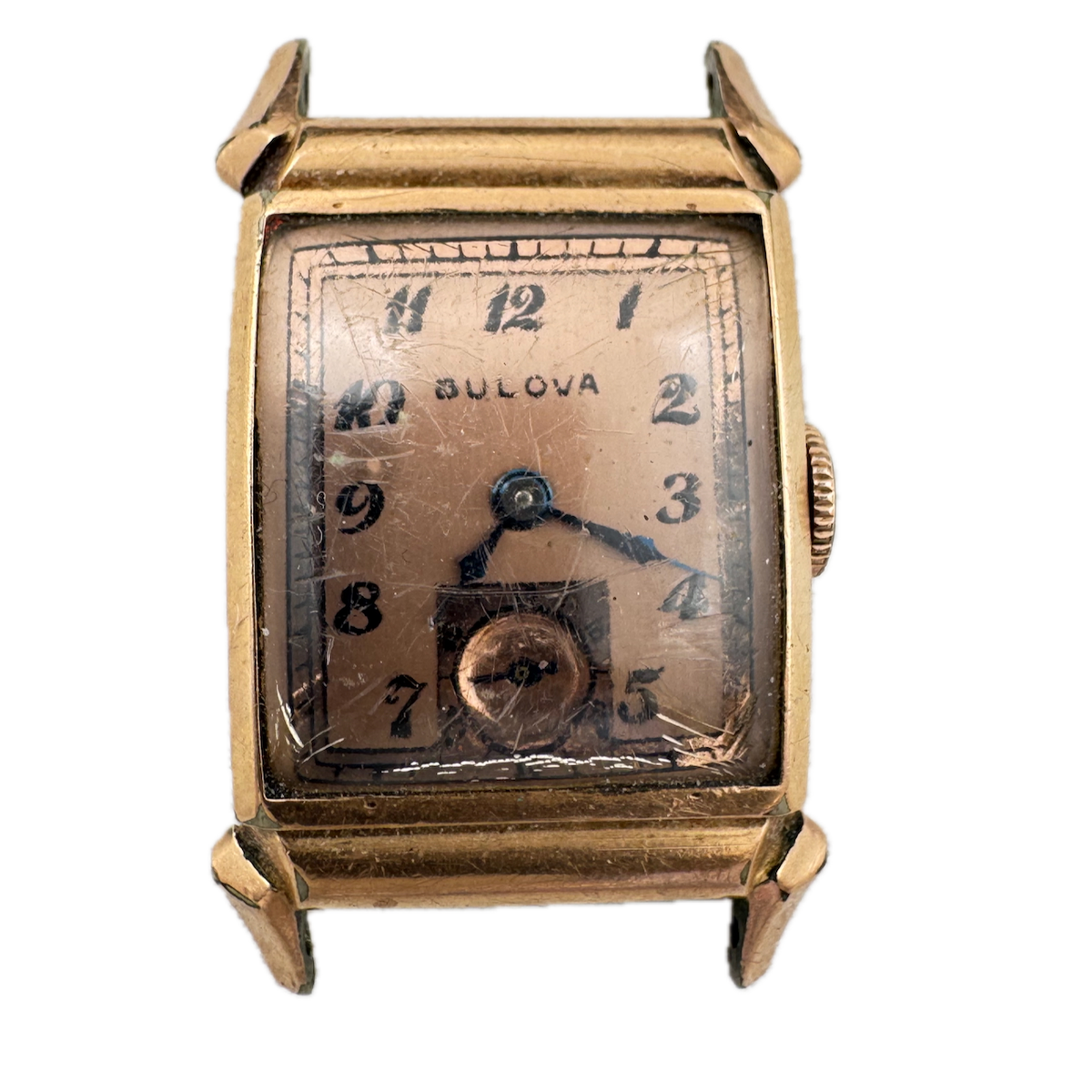 Vintage Bulova Director Men's Mechanical Wristwatch 8AE Steel & 10k Rose RGP