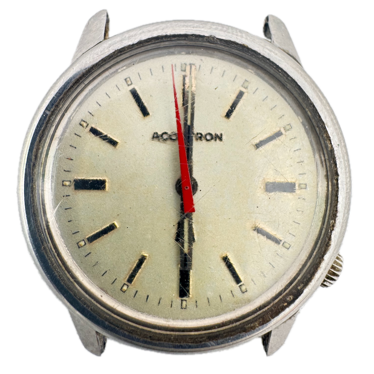 Vintage 35mm 1971 Accutron 164 952 Men's Tuning Fork Wristwatch 2180 USA