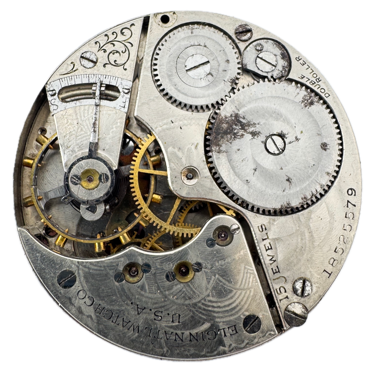Antique 16s 1915 Elgin 15 Jewel Mechanical Pocket Watch Movement 313 USA